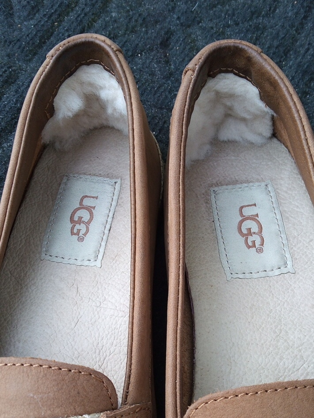 UGG Women's Suede Slip-On Moccasins - Picture 3 of 16